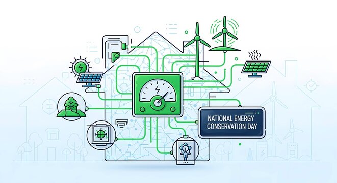 national energy conservation day smart home renewable green technology