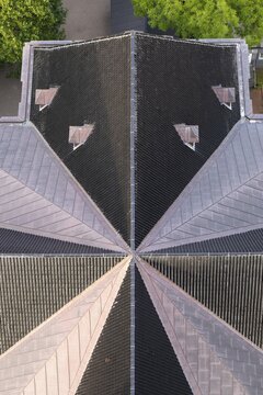Roof of the Evangelical Lutheran Church of the Saviour, in front of Frelsers Kirke, Christianshavn, Copenhagen, Denmark