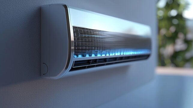 Modern wall mounted air conditioner