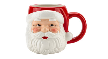 Festive Santa Claus Face Ceramic Mug for Holiday Drinks