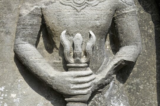 The Hindu god Shiva with his trident, Prasat Ta Som, Angkor, Cambodia