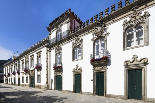 17th Century Alpuins house in Manuelin architectural style, Viana do Castelo, Minho, Portugal
