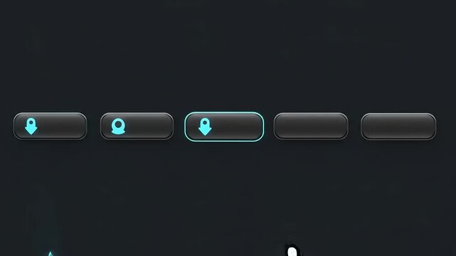 Interactive digital interface with buttons indicating user engagement, showcasing a modern design