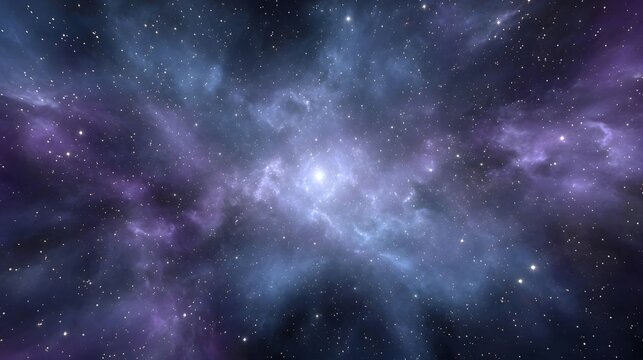 Vibrant cosmic nebula with swirling clouds of gas and dust illuminated by countless bright stars creating a majestic deep space vista