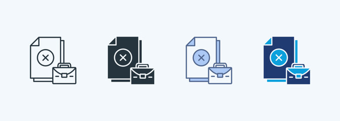 No Job Multiple Style Icon Collection