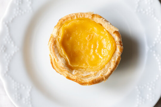 lemon pastry on a plate - Powered by Adobe