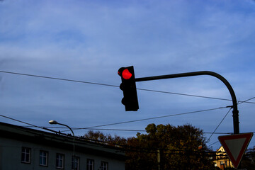 red traffic light
