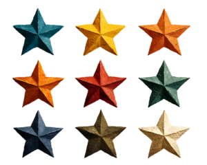 星アイコンベクターイラストセット