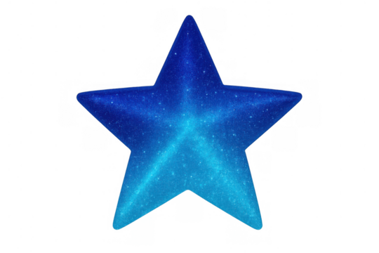 Glowing blue star forming celestial galaxy patterns, shining cosmic background, transparent png file - Powered by Adobe