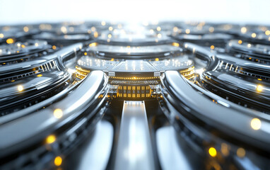 Concept visualization of interconnected glowing cables showcasing network efficiency, modern digital architecture, and futuristic tech design isolated on transparent background PNG