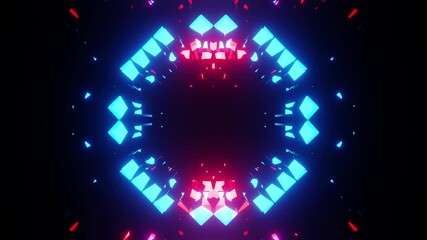 Crystal kaleidoscopic Equalizer VJ loop for music party background - Powered by Adobe