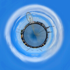Little planet, skyline Saint-Malo