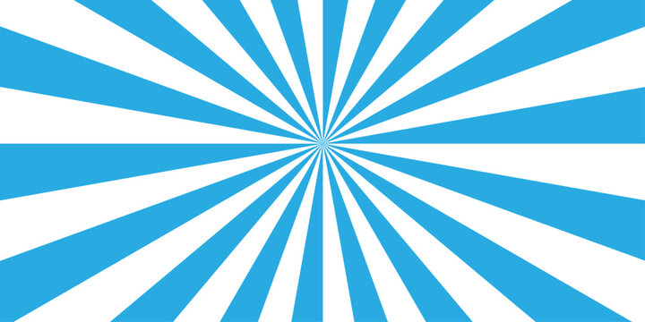 Minimal abstract summer spiral line diagonal vintage summer poster design. shine blue glowing sunrise spiral sunset ray cartoon pop sunburst wallpaper.	