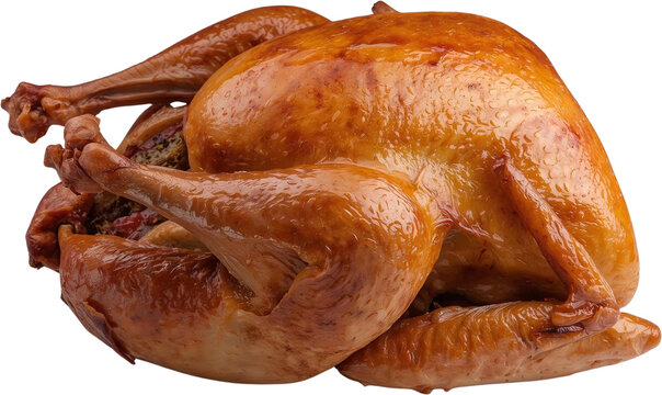 추수감사절 맛있게 구운 칠면조 요리 