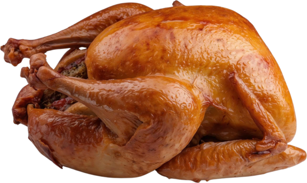 추수감사절 맛있게 구운 칠면조 요리 