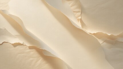 Minimalist Beige Ripped Paper Texture