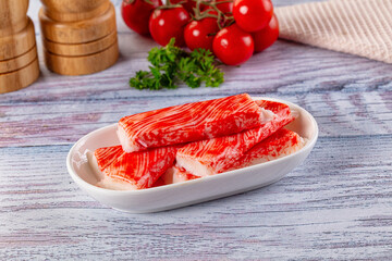 Crab stick surimi fish meat