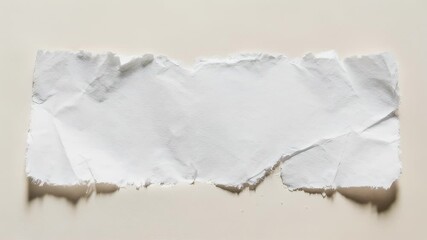 Torn white paper texture background for graphic design projects. - Powered by Adobe