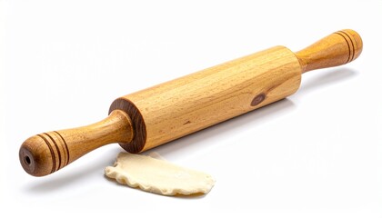 Classic Wooden Rolling Pin with Tapered Handles &ndash; Smooth Surface for Dough Rolling and Baking Prep &ndash; Essential Kitchen Tool for Pastry, Bread, and Cookie Making in Home or Professional Kitchens