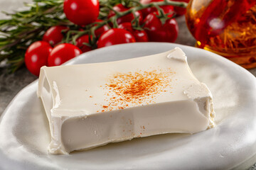 Greek traditional soft feta cheese