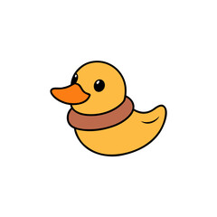 rubber duck isolated on white
