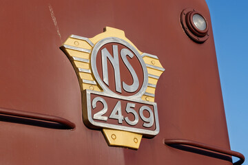 Close-up of the vintage 