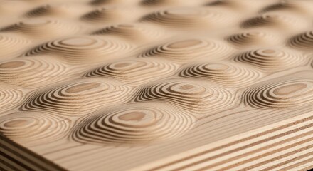 Naklejka premium Abstract textured wooden surface with organic wave patterns and natural grain