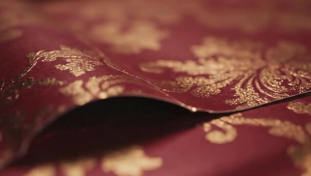 boxing day luxury red gold baroque floral wallpaper