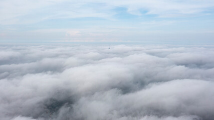 aerial view of the clouds