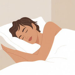 Peaceful sleep illustration 