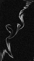 Dark Gray Gradient, Vertical Grainy Background