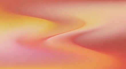 Soft gradient background with warm peach and pink hues