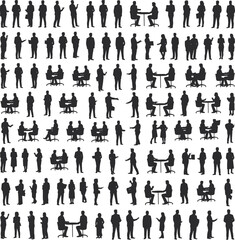 Business, teamwork, meeting, office, silhouette, professional, communication, collaboration, corporate, discussion, handshake, presentation, workplace