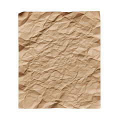 Crumpled Brown Paper Texture for Crafts and Design Projects.