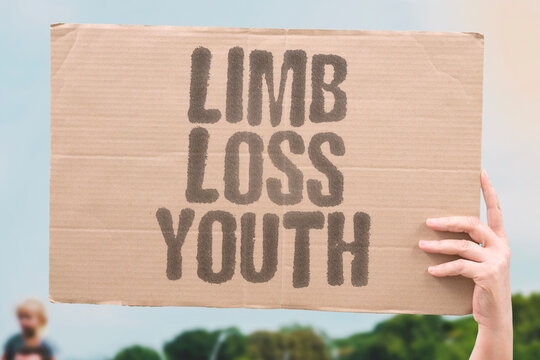 "Limb Loss Youth" Kids need care. LIMB. LOSS. YOUTH. CARE. KID.