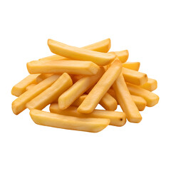 Pile of golden and crispy French fries a classic side dish.