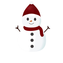 snowman with red hat