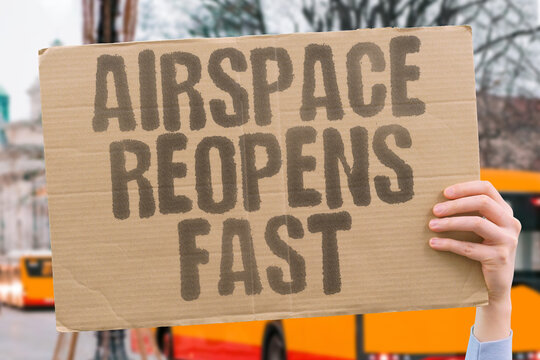"Airspace Reopens Fast" Aviation authorities restore normal flight operations following temporary restrictions. AVIATION. FLIGHTS. AIRSPACE. REOPENING. TRAVEL. - Powered by Adobe