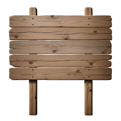 Rustic Wooden Signpost with Weathered Planks and Sturdy Posts.