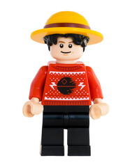 Obraz premium Dortmund - Deutschland 10. November 2025 - Lego Minifigure Ruffy - Studio Aufnahme 