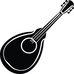 A traditional mandolin silhouette