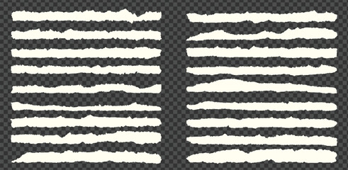 Torn paper edges collection for graphics designer.