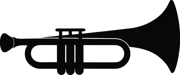 A traditional trumpet silhouette 