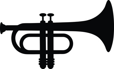 A traditional trumpet silhouette 