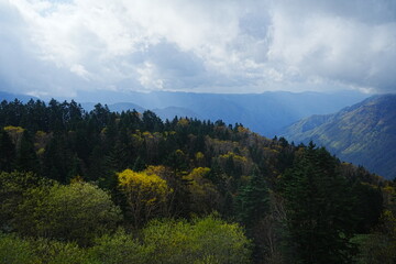 Autumn Scenery of Mountain and Shinhotaka Ropeway in Gifu, Japan - 日本 岐阜 新穂高ロープウェイ 秋の山