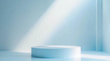 Light blue pedestal display