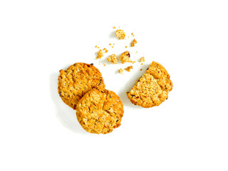 Oatmeal cookies with raisin