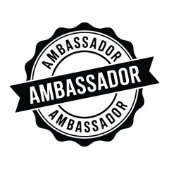 Official ambassador seal of approval stamp