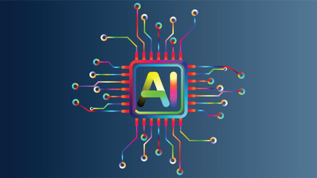 Embrace future tech innovation with vibrant AI circuit board design for cutting edge technology solutions and modern digital transformation initiatives