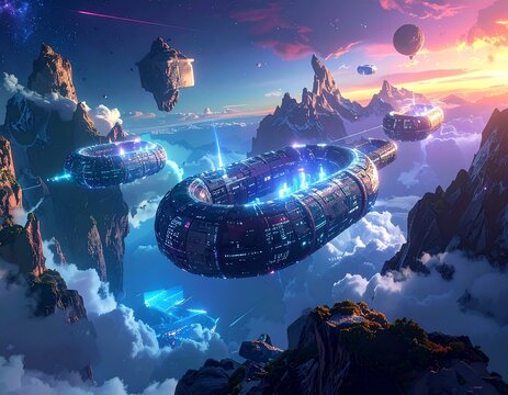 High-tech fingerprint scanner with holographic user interface display